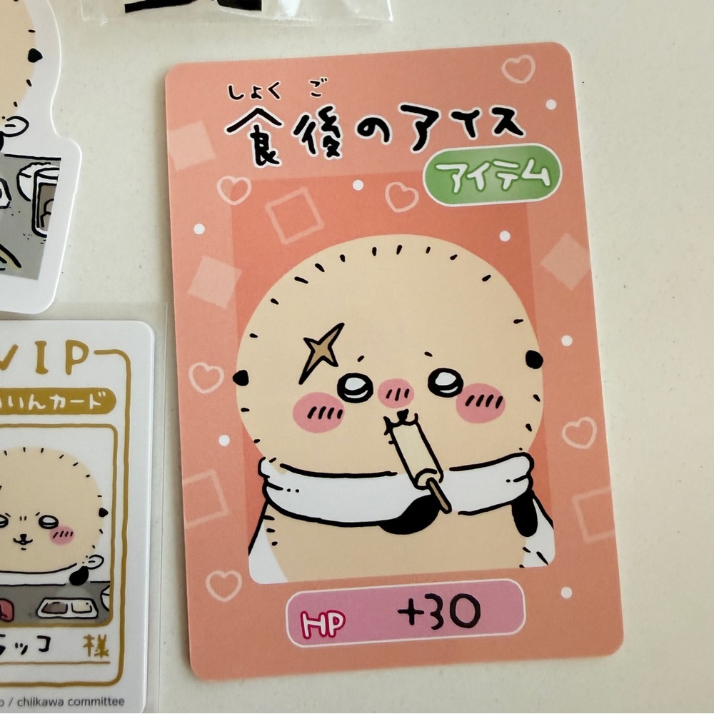 New Chiikawa ラッコ Sticker and Pin Set - Picture 3 of 5